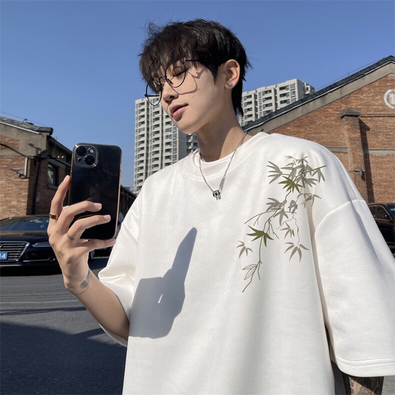 量大优供视频重磅麂皮绒短袖t恤男JT516-特p19,男装T恤,电商B371
