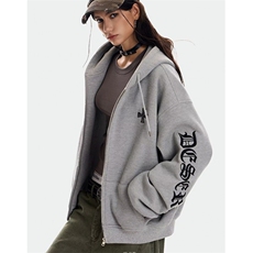 【004】哥特风十字架刺绣外套女春秋情侣开衫卫衣A079-W9036-P57，女装短外套，电商A079