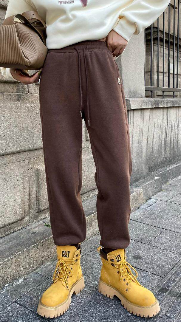 新款卫裤，暖宝宝婴儿绒，百搭，款，女装休闲裤，简 影