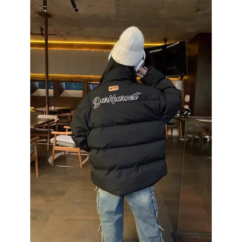 1506-1/M8001/P89美式复古冬季加厚双面穿格子棉服男女短款,男装棉衣,星座1506