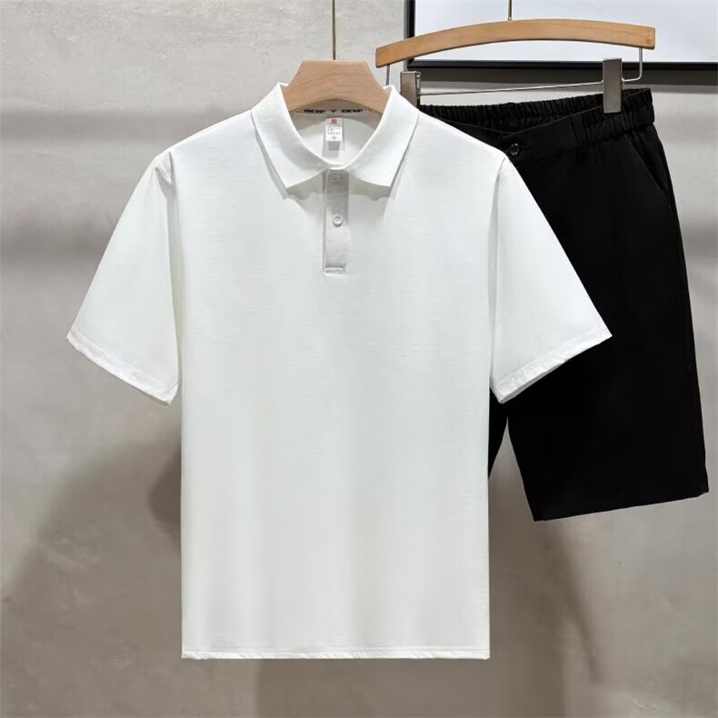 日系复古POLO衫男2025夏季新款简约休闲翻领上衣百搭潮流短袖T恤，男装T恤，星座1210-1