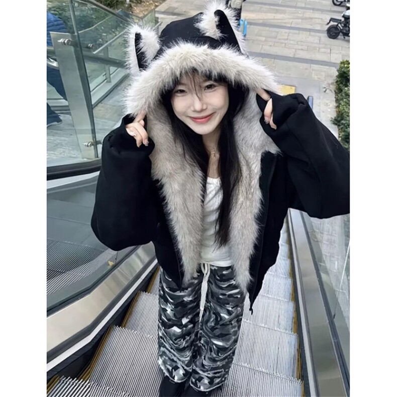 流行潮流鹿皮绒棉衣简约气质百搭慵懒时尚文艺ins日系MY542,男装棉衣,星座1116A（原606A-3）