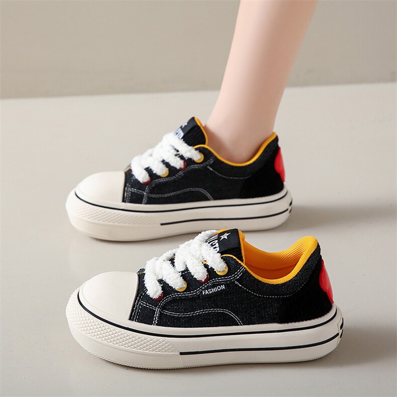 X3755-P100春夏帆布鞋新款韩版潮女学生厚底增高运动板鞋休闲鞋女，女鞋帆布鞋，星座1407-3