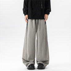 8XL-M秋季美式潮牌裤子男士宽松撞色冲锋裤速干休闲长裤K9156P68，男装休闲裤，电商D206-1