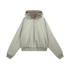 美式复古座山雕短款连帽毛领棉服女冬派克服棉衣外套2025，男装棉衣，星座218-8