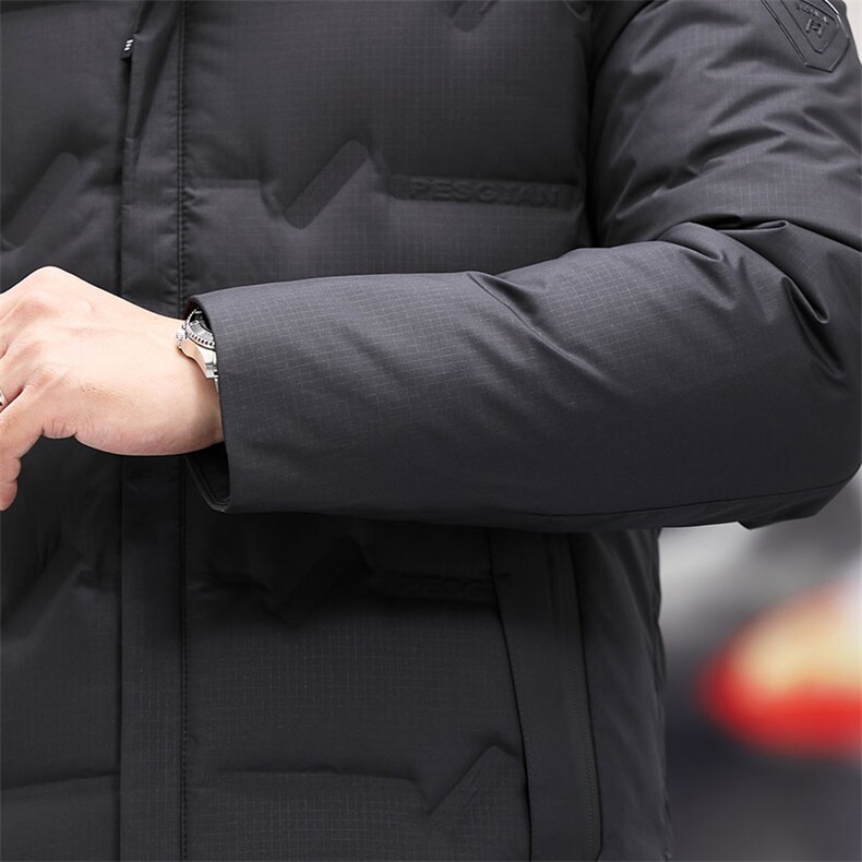 冬季鸭绒羽绒服男新款翻领厚款男士休闲冬装外套KCN7611-32-P235,男装羽绒服,电商B212（原钱塘6029）