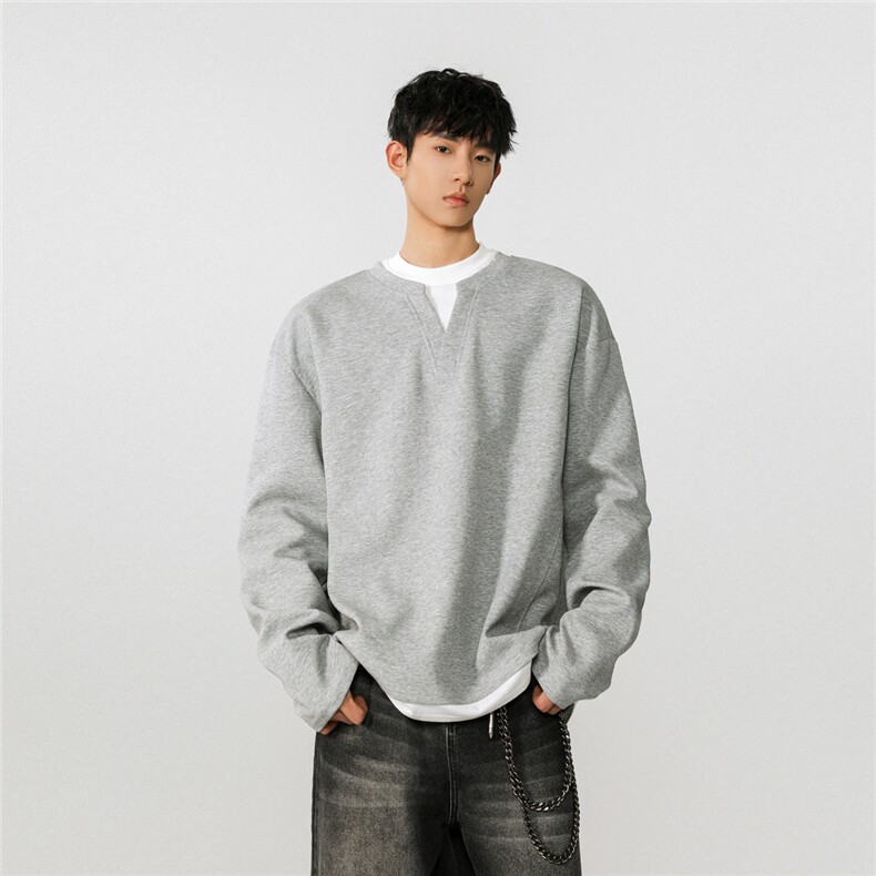 1假两件大码M-5XL卫衣男表面棉底部聚酯纤维WY77961特P48，男装卫衣，星座226-2