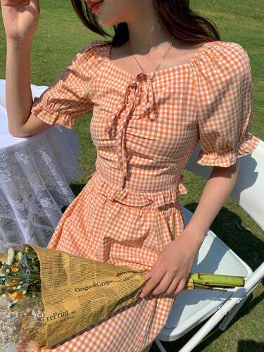 两件套，兰桔两色三码MLXL，女装，票意情