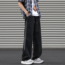 速干休闲裤男士三条杠韩版潮流痞帅百搭2024夏季ins长裤K5602-P36，男装休闲裤，星座412-2