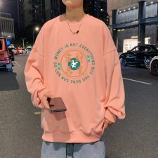 秋冬套头圆领卫衣男港风中性风大码宽松外套百搭1016-1WY095P28,男装卫衣,星座1016-1（原电商B408-1）