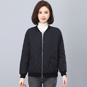 全年备货不下架~2023冬季新款菱格棉衣绗线轻薄款棉服图片