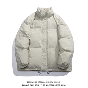 白底平铺 面包服立领羽绒服 标50白鸭绒YR180  特批P135图片