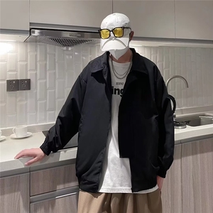 复古秋冬休闲翻领飞行夹克男短款工装棉服外套潮 JW27图片