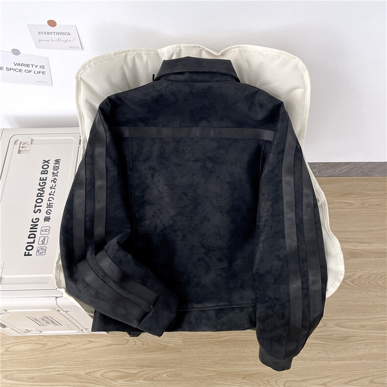 织带皮纹皮衣夹克外套美式男士短款翻领皮上衣服潮JK0783-P78,男装夹克,星座308B-2