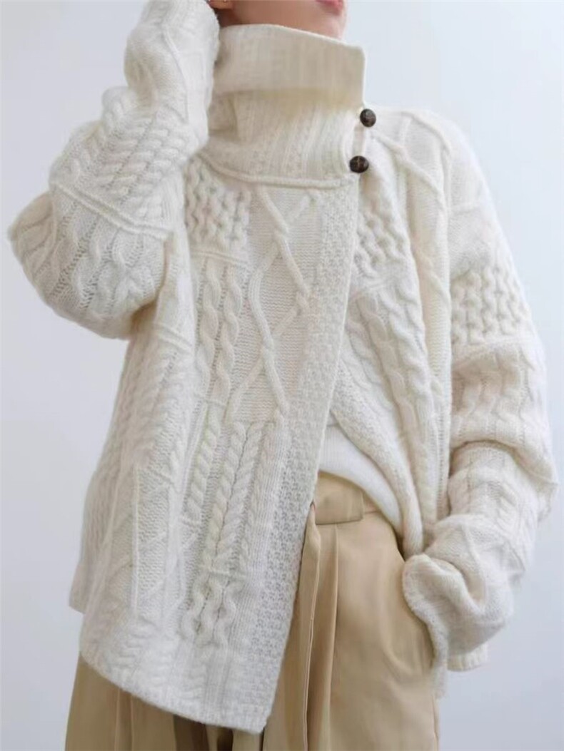 2025年秋季常规款通勤长袖开衫，女装羊毛衫，千御纺羊绒