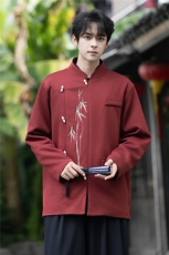 中古风潮金竹刺绣西装痞帅订婚礼服中式宽松立领大码唐装JK206，男装西服，星座305A（原312A-1）