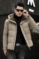 B6098钱塘2020-3时尚休闲厚款百搭有帽冬季中年男士羽绒服P250，男装羽绒服，钱塘207-3