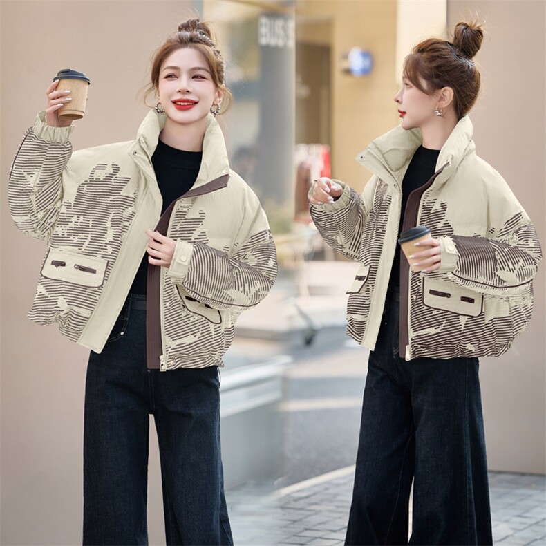 现货.短款宽松白鸭绒2025冬季新款羽绒服,女装羽绒服,布依丽人