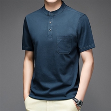 纯棉T恤短袖男2023夏季潮流半袖POLO衫上衣服NX168-P55，男装Polo衫，星座1105-3