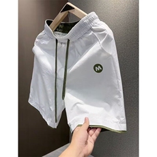 夏季新款简约时尚透气休闲速干短裤男高档宽松百搭运动潮流五分裤，男装牛仔裤，星座218-1（原230）