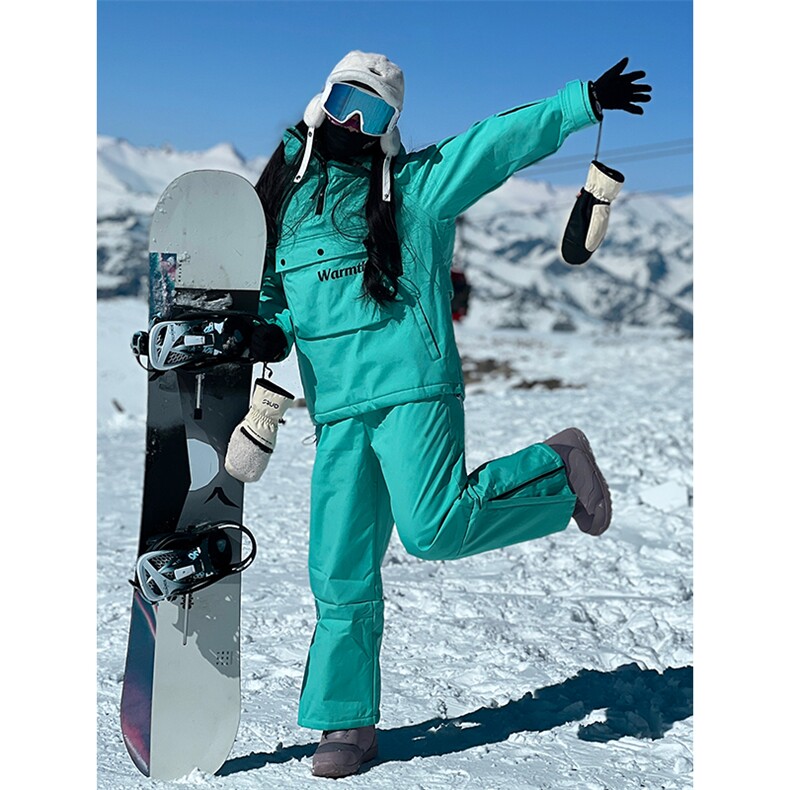 冬季防风防水单板男女大口袋滑雪服衣裤套装M25+K1002J加绒-P248,男装休闲套装,电商A001