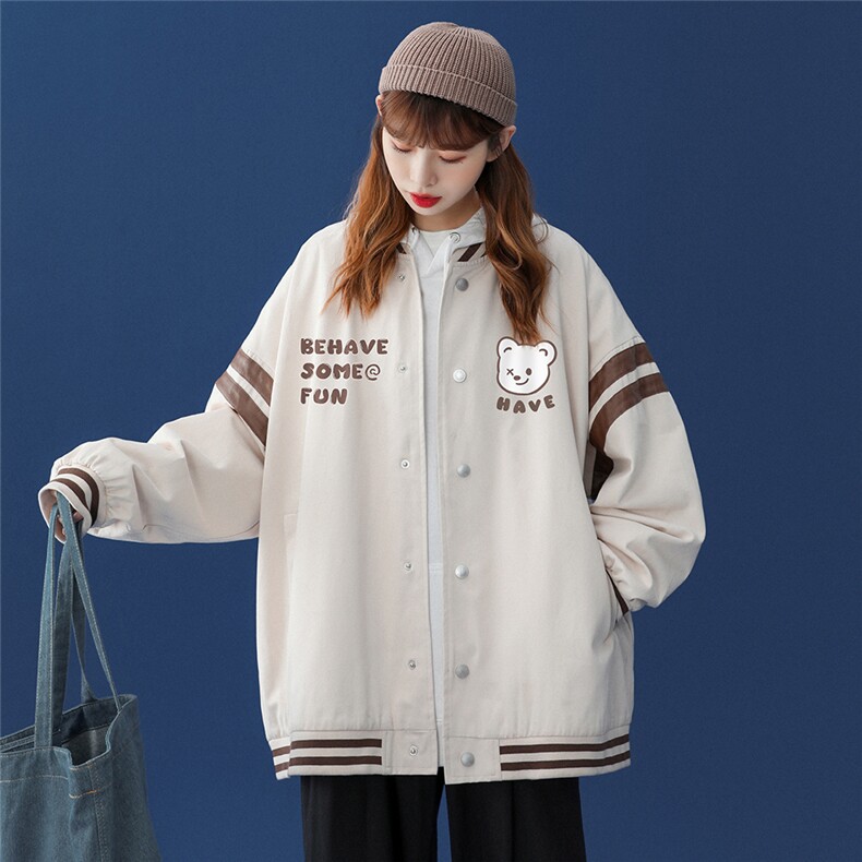 中性秋季百搭袖子拼接撞色宽松夹克情侣棒球服外套G6291P65控78,男装夹克,电商A268