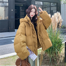 肌理感短款羽绒服女2025秋冬新款韩版轻薄小个子加厚面包服外套，女装羽绒服，2C327