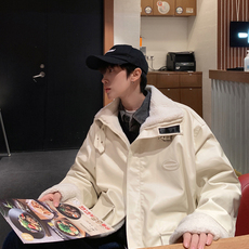 MY207-P138皮衣羊羔毛加厚棉衣男控158，男装皮衣，星座1408-1