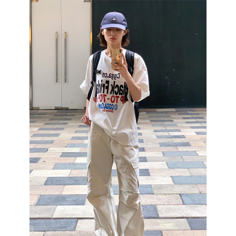 T0651-P25美式复古字母纯棉印花短袖男女款情侣百搭上衣,男装T恤,星座617A-2