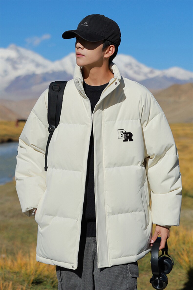 2024冬季新款cityboy大码字母印花棉衣M-5XHM24753-8-特P55,男装棉衣,电商A022