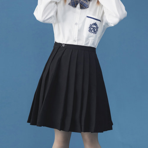 中性风C316Q007P48正统JK制服黑色JK裙百搭短裙半身裙百褶裙，男装工装外套，电商C316