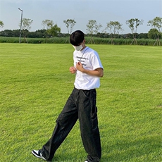 设计感小众字母印花情侣上衣男夏季ins纯棉t恤短袖T1913特P23控39，男装T恤，星座218-5