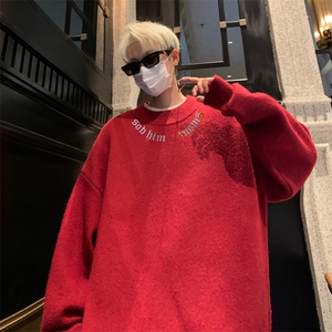 高质量！秋冬季半高领毛衣男士加绒加厚线衣针织衫男DMY539-特P38图片
