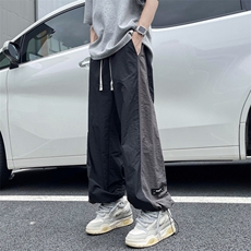 夏季新款撞色拼接休闲裤男美式潮牌宽松运动长裤现货K8067-P36，男装休闲裤，星座512-3