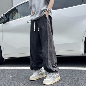 夏季新款撞色拼接休闲裤男美式潮牌宽松运动长裤 现货 K8067-P36图片