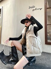 现货羽绒马甲，女装马甲，欧尚时