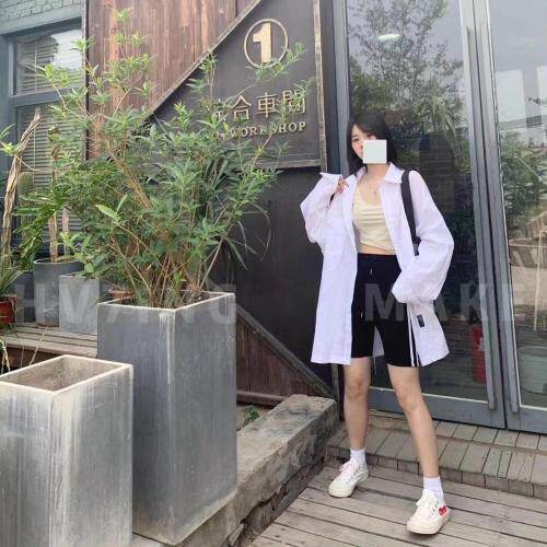 夏季棉麻防晒衬衣，女装，HV7ING