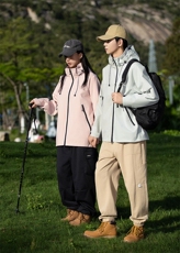 户外冲锋衣2025新款男女单层春秋季防风防水运动夹克外套8587-P50，男装夹克，星座1403B