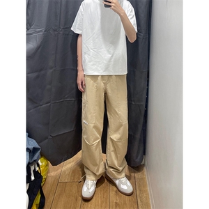 05高街款美式工装裤宽松直筒痞帅伞兵裤春夏XZ211-1-K2429-P55图片