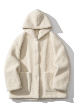 白底派克服连帽大口袋皮毛一体棉衣男轻奢棉服男77940P158控218，男装棉衣，星座226-1