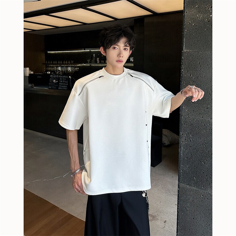 夏季美式高街ins解构短袖T桖货号TX25178P45图片