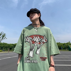 美式趣味印花水洗做旧夏季无袖背心/马甲/坎肩XZ514-2-1311-P38，男装背心/马甲，星座514-2(原B239)