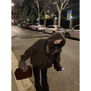 两面穿现货重磅短款座山雕棉衣男女双面穿毛毛绒棉服加厚外套图片