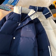 ！2025秋冬新款男士撞色立领棉服加厚棉衣MY203特P80，男装棉衣，电商B220