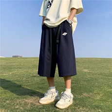 夏季七分裤男生宽松过膝短裤美式ins潮牌休闲7分阔腿中裤DU21，男装牛仔裤，星座1116A-1（原606A）