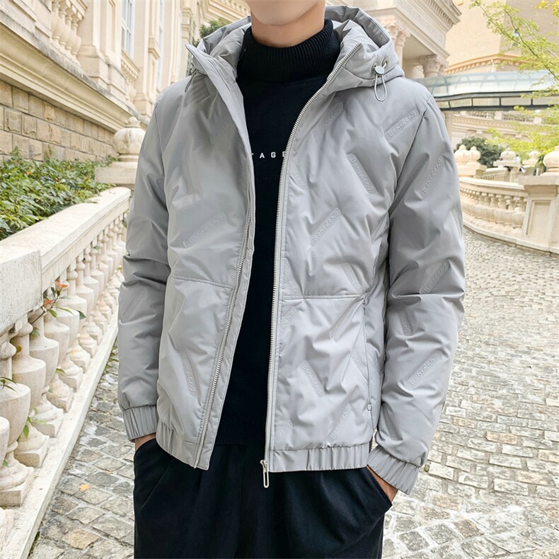 2020冬季新款男士连帽羽绒服潮流潮牌外套DS575T图片