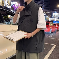 立领慵懒男气质日系简约马甲原宿百搭时尚都市文艺新款2023P45，男装背心/马甲，星座410-2