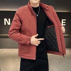 加棉加厚秋冬大码工装外套男士帅气立领夹克时尚棉服ZY802-P65，男装夹克，星座310B-3