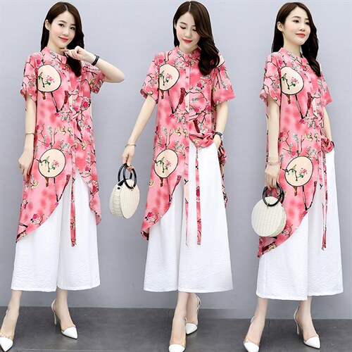 2021夏季新款大码女装简约个性时尚优雅气质宽松舒适中国风上衣，女装职业装，缘衣格