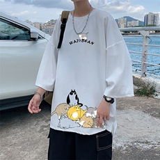 Q11155-P30春夏季七分袖t恤男大码五分袖男短袖中袖，男装T恤，电商A040